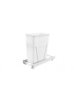 Rev-a-Shelf 30 Qt. Pull-Out Waste Container w/Full Ext. Slides White Wire Polymer
